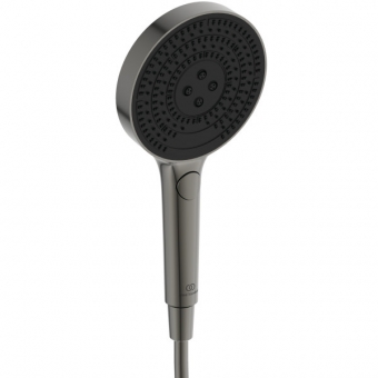 Galva rankinio dušo Ideal Standard Solos, Ø130 mm, 3 funkcijos, spalva - Magnetic Grey 